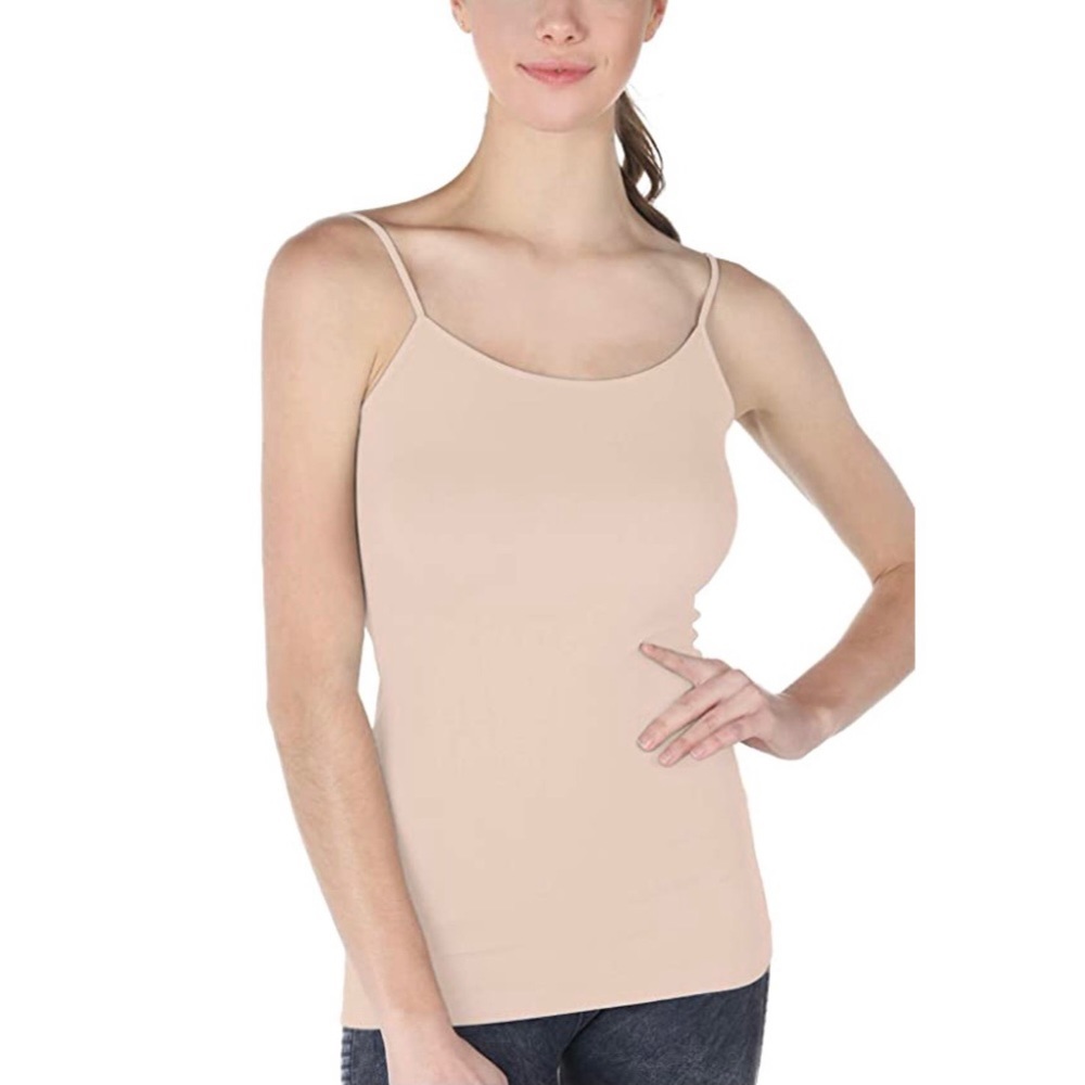 NikiBiki Skinny Y-Strap Back Camisole, One Size, iced latte
